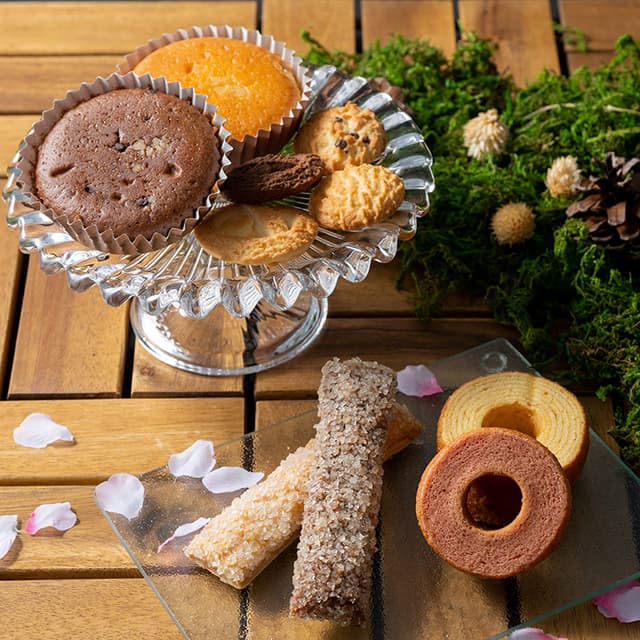 森の庭　焼き菓子アソート　フラワーリース　１０個入