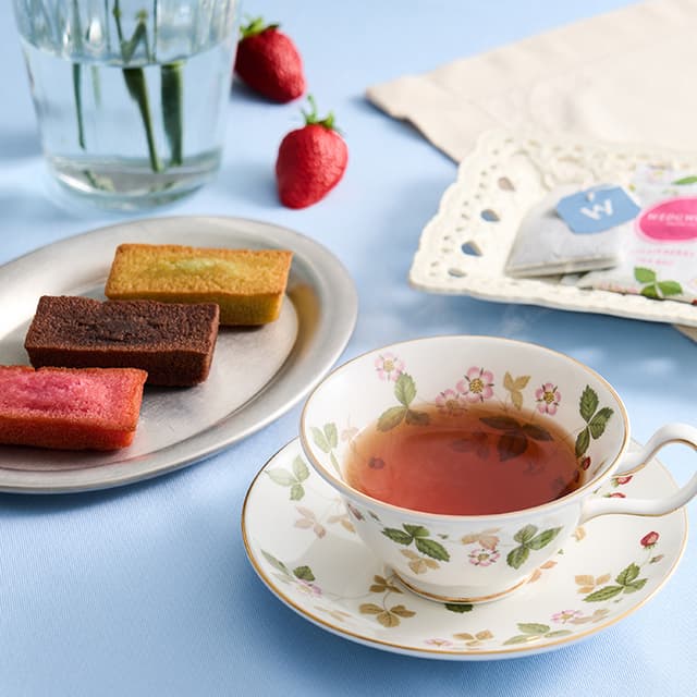 フィナンシェ＆ウェッジウッド　ワイルドストロベリーティーバッグアソート７個