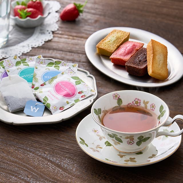 フィナンシェ＆ウェッジウッド　ワイルドストロベリーティーバッグアソート　９個